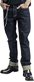 Rock Rebel by EMP Herren Blaue Jeans mit gesticktem Logo und Totenkopfnieten W34L34