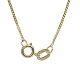 Beautiful Jewellery Company Bjc Solide 9 Karat Gelbgold Kette Anhänger Halskette 45 cm 0,9 Gramm, Gelbgold