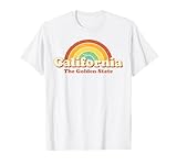 California retro vintage Regenbogen 70er T-Shirt