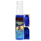 Haarspray Farbe, Blau Temporäre Haarfarbe Spray, Natürliche Blue Haartönung, Auswaschbar Farbiges Haarfarbe, Hair Color Spray, Instant Hair Dye, Haar Colorationen für Karneval Halloween Cosplay Party
