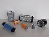 Filter - Set (groß) kompatibel mit Komatsu PC 16 R-3/-HS Ölfilter, Luftfilter, Kraftstofffilter, Hydraulikfilter