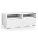 Vicco Lowboard Ruben weiß 100cm TV-Board Fernsehschrank TV-Schrank Regal Tisch
