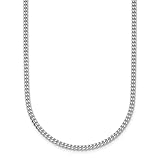 Panzer-Armband aus 14 Karat Weißgold, 2,4 mm, 18 cm, Schmuck für Damen