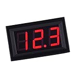 ARCELI 0,56 '' DC 0-30 V Digital Voltmeter Spannung Tester Gauge Helle Led-anzeige 3 Drähte Volt Meter für Motorrad Auto Motor Panel montieren - rot