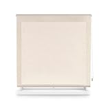 Blindecor 110311200 Rollo, lichtdurchlässig, einfarbig 120 x 200 cm Leinfarben