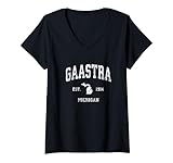 Gaastra Michigan MI Athletisches Sportdesign im Vintage-Stil T-Shirt mit V-Ausschnitt