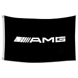 AMG Flagge für Mercedes Amg Racing Motorsport Banner für Man Cave Garage 91 x 152 cm