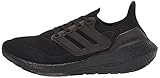 adidas Men's Ultraboost 21 Running Shoe, Black/Black/Grey, 4