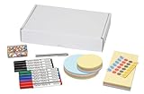 MAUL Moderationszubehör MAULselect | Zubehör für Moderatorenkoffer und Moderationskoffer | Set mit 1.051 Teilen | Inkl. Moderationskarten, Schere, Marker, Stecknadeln und Kugelschreiber | Weiß
