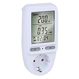 Grundig Strohmzähler für Steckdose - Strommessgerät zur Kosteneinsparung - Energiekostenmessgerät max. 3680 W - Stromverbrauchsmesser mit LCD-Display