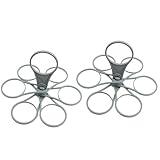2 PCS Faltbarer Getränketräger 6 Flaschen mit Griff, Drehbarer Getränkekorb aus robustem PP, Tragkraft 3 kg, Kompakt & Tragbar für Küche, Camping, Picknick, Outdoor & Haushalt