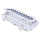 Rechteckig Boots Yacht Bullauge Fenster Luken Öffnung Portlight Wiedereinbau Garten Bootsfenster 40x20cm. Schwarz + Weiß