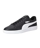 PUMA Unisex Puma Smash v2 L Low-Top, Puma Black-Puma White, 44.5 EU