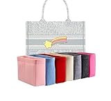 Xoppia Taschen-Organizer, kompatibel mit Dior Medium Book Tote. Filzeinsatz für Damenhandtasche. (Schwarz, Stil A)