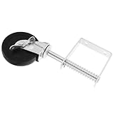 MAGICLULU Federbelastetes Tor-wheel Aus Gummi Mit Drehfunktion Geräuscharmem Lauf Und Hoher Belastbarkeit Stützrad Für Schwere Gartentore Werkstatttore Und Firmentore Langlebige Metall-rubbe