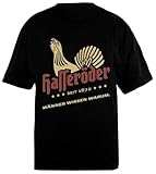 Hasseroder Übergroßes Schwarzes Unisex-T-Shirt Aus Baumwolle