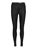Noisy may NMCallie High Waist Skinny Coated Pants Frauen Jeans schwarz M