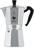 Bialetti 1165 Moka Express Espressokocher, Aluminium, 9 Tassen, Silber