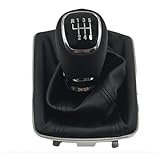 Gear Stick Schaltknauf Für Skoda Für Fabia 3 III MK3 NJ 2014-2021 Getriebe Stick Griff Hebel Ändern Abdeckung Schaltknauf Hebel Shifter Staub Jacke Auto Schalthebel(6 speed)