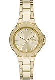 DKNY Damenuhr Chambers 3-Zeiger-Werk Edelstahl goldfarben, NY6655