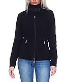 Bench Damen Fleecejacke Funnel schwarz XS