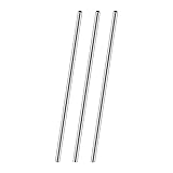 iMeistek 3 x runde Rohre aus 304 Edelstahl, 8 mm Außendurchmesser, 1 mm Wandstärke, 300 mm Länge, nahtloses Metall, gerades Rohr für Zuhause, Gartendekoration, Industriemaschinen, Bastelarbeiten