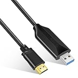 AXFEE USB zu HDMI Adapter, 3.0/2.0 Adapterkabel 1.5m, 1080P USB zu HDMI Stecker Kabel, für PC, Laptop HDTV TV, Kompatibel mit Windows 7/8/8.1/10/11/XP/MacOS