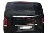 Mercedes VITO W447 2014 + 2 Stück Chrom Heckscheibe und Heckklappe für Edelstahl