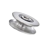 feedal 8 mm, 400 kg, Edelstahl-Rillenkugellager, Riemenscheibe, Metall-Riemenscheibe, Radlager, Drahtseil-Riemenscheibe für Hebeführung, Innendurchmesser (50 mm)