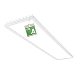 BRILONER - LED Deckenleuchte Effizienzklasse A, 98cm, ca. 50.000h Licht, 21W bei 4800lm, LED Panel flach, helle energiesparende Deckenlampe Wohnzimmer, Küchenlampe, Wohnzimmerlampe 98x20x3 cm, Weiß