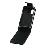 Mobilfunk Krause - Flip Case Etui Handytasche Tasche Hülle für Samsung GT-S5230 / S5230 (Schwarz)