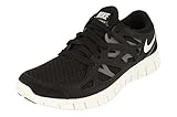 Nike Damen Free Run 2 Running Trainers DM9057 Sneakers Schuhe (UK 4.5 US 7 EU 38, Black White Dark Grey 001)