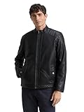 TOM TAILOR Herren Bikerjacke aus Kunstleder, XL