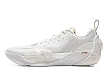 LI-NING Wade All City 13 Herren Basketballschuhe Leichtgewicht Hoch Rebound Professionelle Match Schuhe Standard Weiß/Golden EU 46 1/3