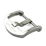 HIXISTO FaltschließE，DornschließE Ansehen Zubehör Schnalle Geeignet für Panerai Pam114 Serie Pin Schnalle Massivstahl Watch Verschluss Uhr Teilen 20 22mm Ersatzschnalle (Color : 22MM Brush)