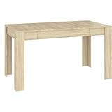 vidaXL Esstisch mit simplen Linien Küchentisch Esszimmertisch Speisetisch Tisch Esszimmer Küche Esszimmermöbel Sonoma-Eiche 140x74,5x76cm Holzwerkstoff