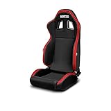 SPARCO Sportsitz R100 MY22 Schwarz/Rot (Verstellbar) 009014NRRS Black