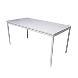 ADB Bürotisch Computertisch Schreibtisch Büro PC Arbeitstisch Besprechungstisch grau 1600x800x750 mm