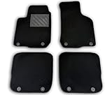 Fußmatten für Audi A3 8L 1996-2003, passgenau, rutschfest, Absatzschoner aus verstärktem Gummi, Befestigungsknöpfe