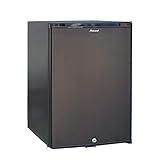 Smad Absorber-Kühlschrank 40L, Camping Kühlschrank 12V 230V, Minibar Leise für Auto Camper Wohnwagen Büro Schlafzimme, Schwarz