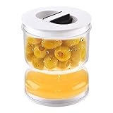 Gurkenhötzglasglas Gurkensaft -Separator -Glas Flip Kleiner Saftabscheider transparentes Gurkenglas mit Siebgläsern