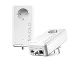 Devolo Giga Bridge Koaxial-Set, Glasfaserlösung, Glasfasernetzabschluss (ONT) mit dem Router verbinden, Glasfaser im Haus verlegen, Glasfaser-Kabel, weiß, 07114, White