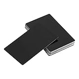 50 x Metall Visitenkarten Rohlinge, Inkjet Bedruckbare Karte Wasserdichte Lasermarkierung Graviertes Sliver/Schwarz/Gelb/Blau/Lila Aluminiumlegierung Visitenkarte für Business - Office - Büro