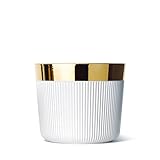 Fürstenberg Sieger by Champagnerbecher, Becher - Sip of Gold - Stella - Porzellan - weiß/Gold - 9 x 7,5 cm