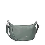 Zwei Damen Handtasche Mademoiselle.M M70 Moon-Bag 4 Liter Trend-Tasche in Halbmond-Form vielseitig als Bauchtasche Crossbody-Bag Abendtasche Umhängetasche zu tragen (eucalyptus)
