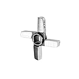 Wolfcut Kreuzmesser doppelschneidiges 4-flügeliges,kompatibel mit Fleischwolf FEUMA TW-R70