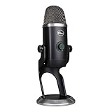 Blue Microphones Yeti X Kondensator-USB-Mikrofon mit hochauflösender Messung, LED-Beleuchtung, Smart Knob, Blue VO!CE Effekten, für Gaming, Streaming und Podcasting, PC und Mac - Schwarz