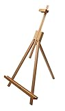 Paintersisters® Display Staffelei Prato, Tischstaffelei aus Buchenholz, Sitzstaffelei für Keilrahmen bis 70 cm, klappbarer Bildhalter, Ministaffelei, Dreibein