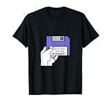 Amiga Workbench Diskette einlegen Retro Computer T-Shirt