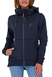 Alife and Kickin Damen YasminAK A Sweatjacket Sweatjacke Kapuzensweatjacke, Marine, S